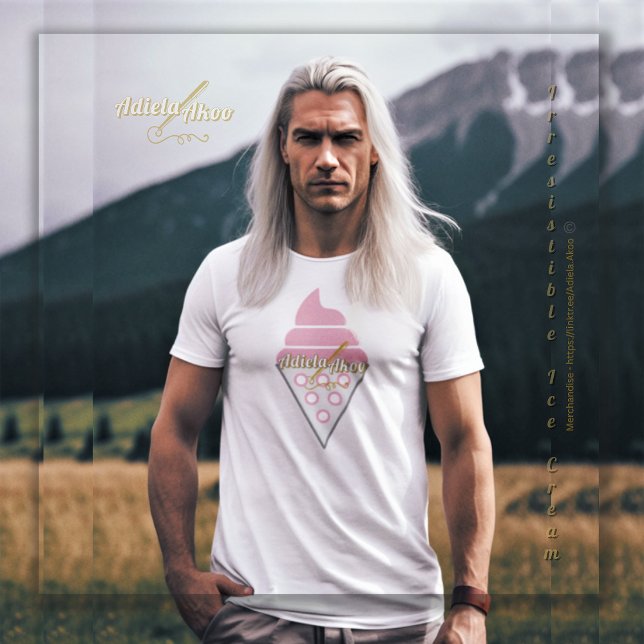 T-shirt Irresistible Ice Cream by Poet Adiela Akoo (Irresistible IceCream T-Shirts by Poet Adiela Akoo. SHOP my store for more fab finds & great gifts! )