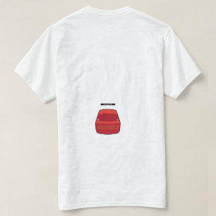 T-Shirt Italian Scooter: Horn Cover & Rear Light