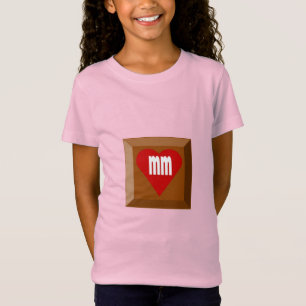 T-shirt jersey fine pink girl LOVE CHOCOLAT