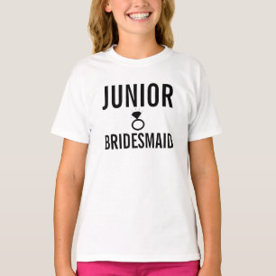 T-Shirt - Jr. Bridesmaid (Bling) White