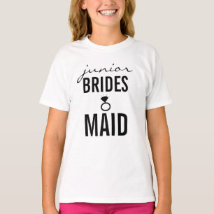 T-Shirt - Jr. Bridesmaid (Bling) White