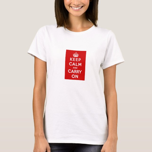 T-shirt Keep Calm and Carry On (Front)