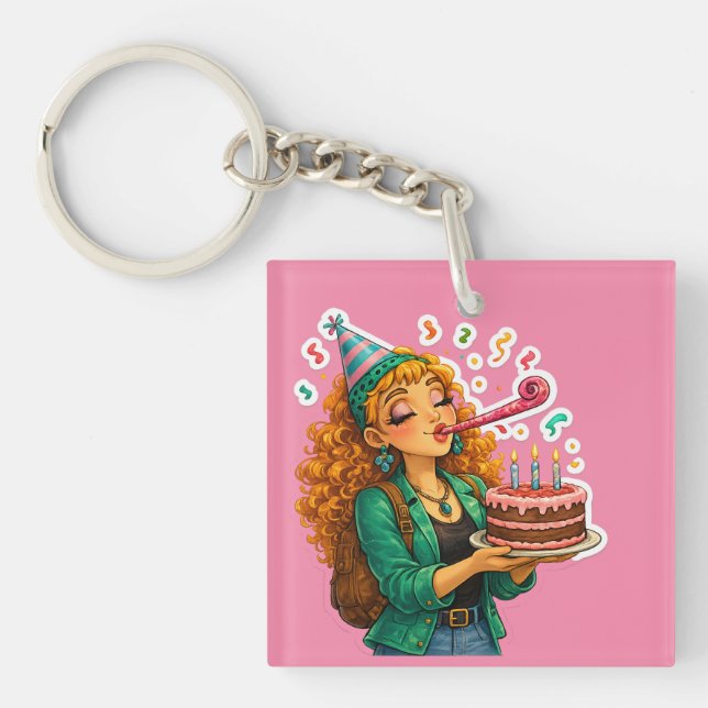  T-Shirt  Key Ring (Front)