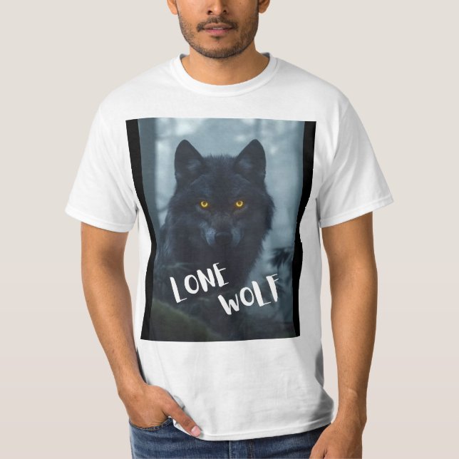 T-shirt(lone wolf design) T-Shirt (Front)