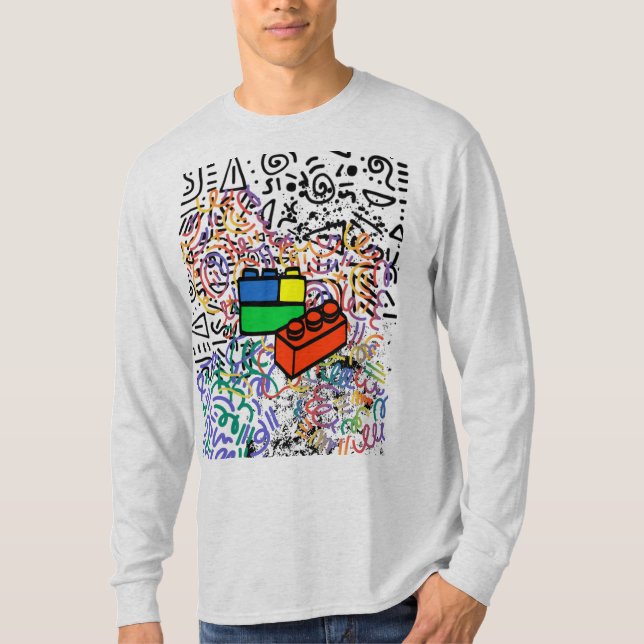 T-Shirt long sleeve grey (Front)