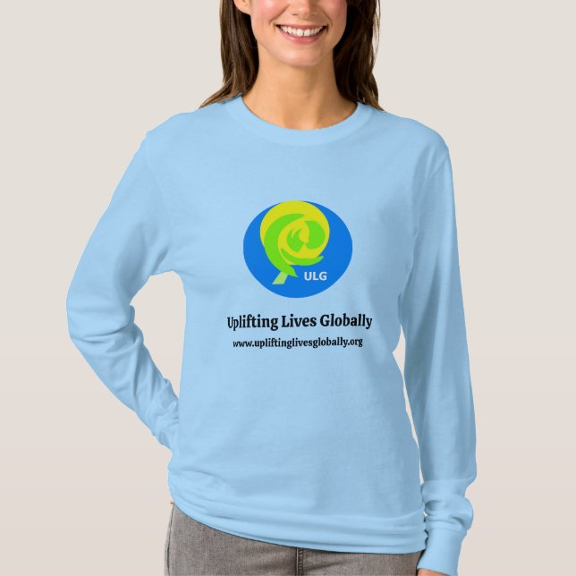 T-Shirt Long sleeve - L Blue (Front)