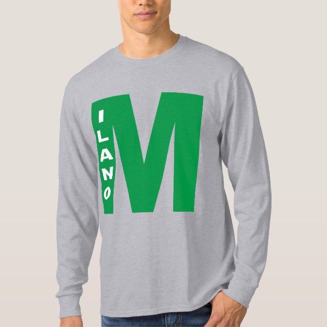 T-shirt long sleeves DESIGN MILANO (Front)