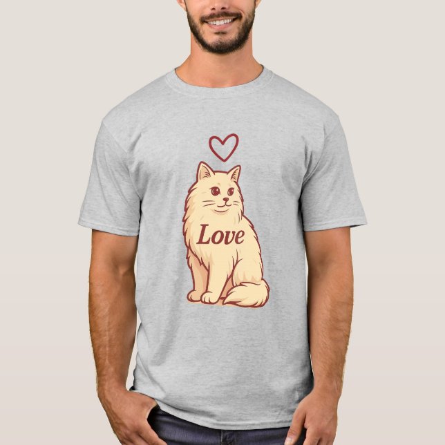 T-shirt love Cat (Front)