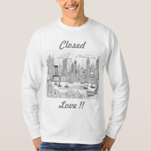 t-shirt : Love locked in the city modern lifestyle