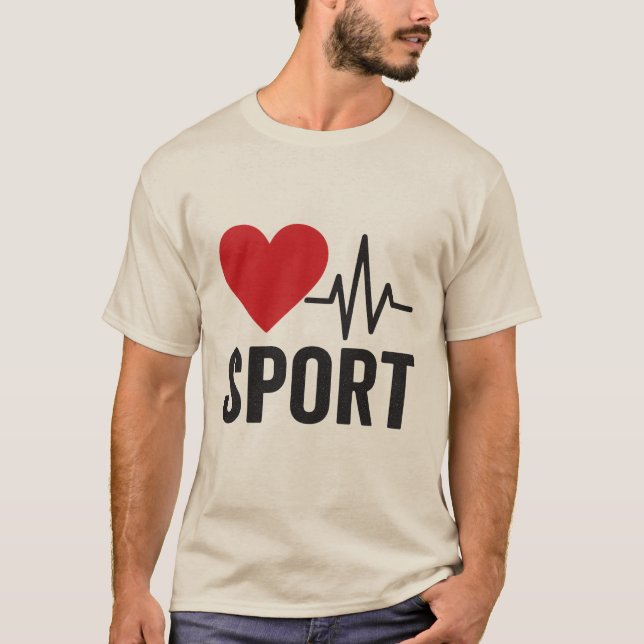 T-shirt love sport  (Front)