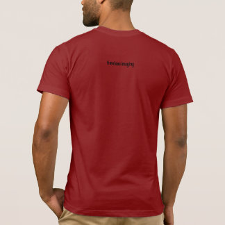 T-shirt men's red photography Clothing.
