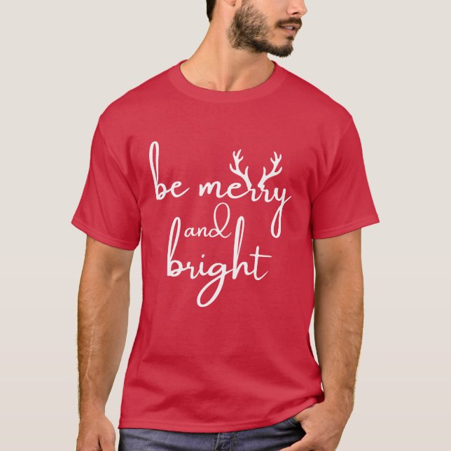 T-Shirt : Merry Christmas (red) (Front)