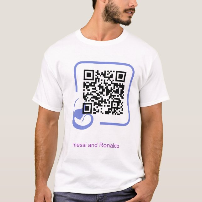 T-Shirt messi and Ronaldo print  (Front)