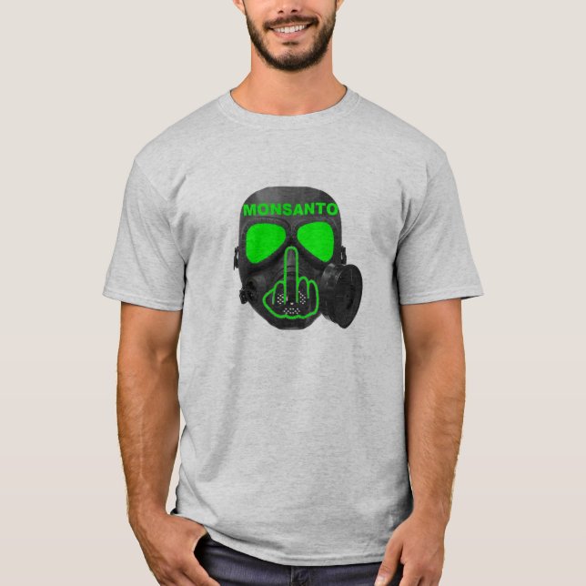 T-Shirt Monsanto Gas Mask Flip (Front)