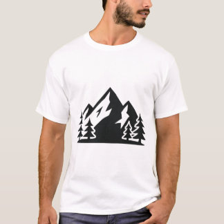 T-shirt Mountain and Forest Minimalist - Nature & 