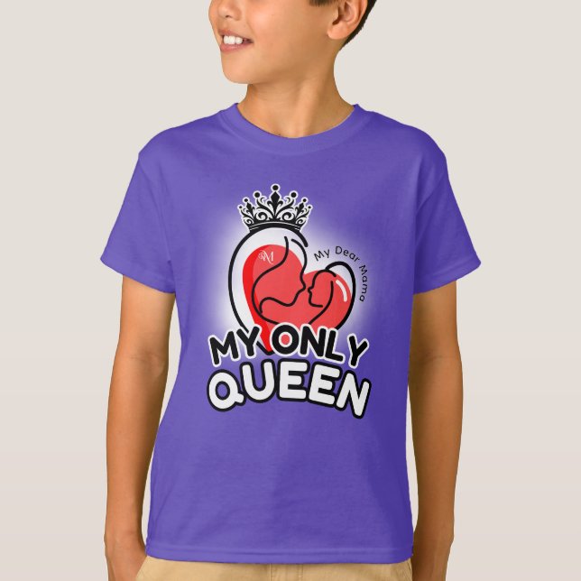 T-Shirt : My Only Queen (purple) (Front)