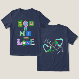 T-Shirt navy valentine's day for gift Tri-Blend Shirt