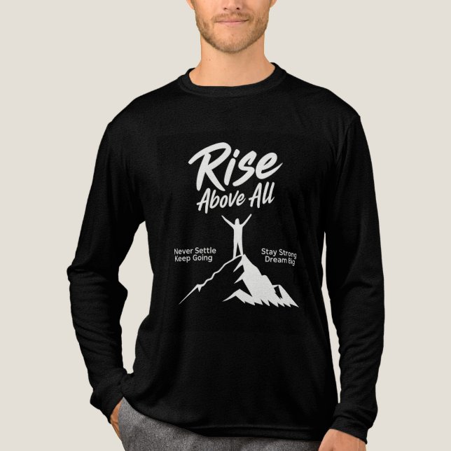 T_Shirt Never Settele , Stay Strong  Tri-Blend Shirt (Front)