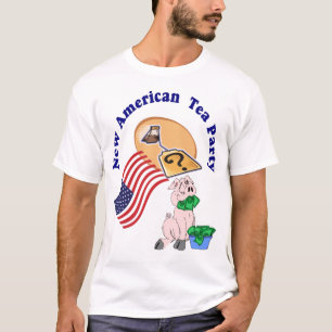 T Shirt-NEW AMERICAN TEA PARTY!! T-Shirt
