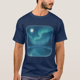 T-Shirt Northern Lights Scene