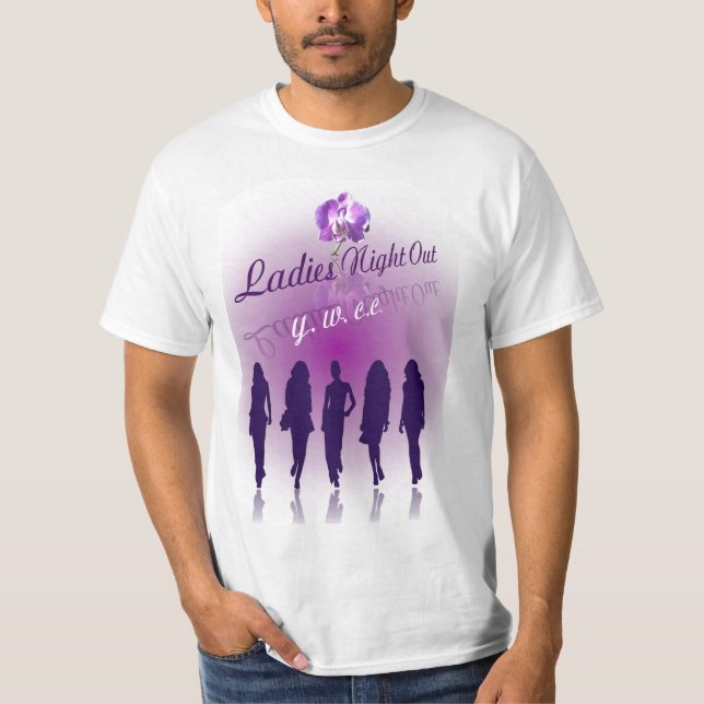 t-shirt of 5 ladies on a night out (Front)