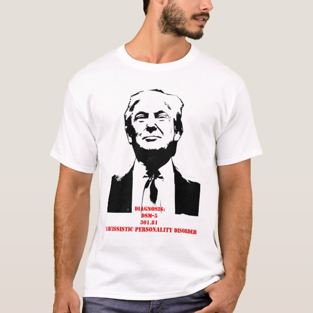 T Shirt of President Trump with his diagnosis (Front)