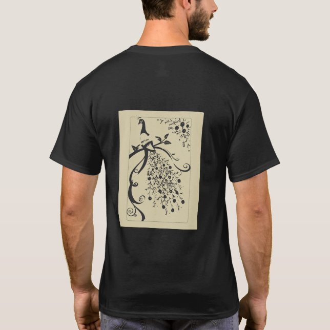 T-Shirt Peacock Design.. (Back)
