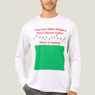 T-Shirt-Personalised Couples Christmas Shirt
