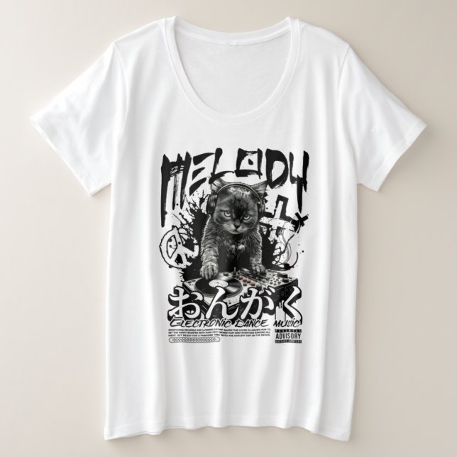 T-Shirt Plus Size T-Shirt (Design Front)