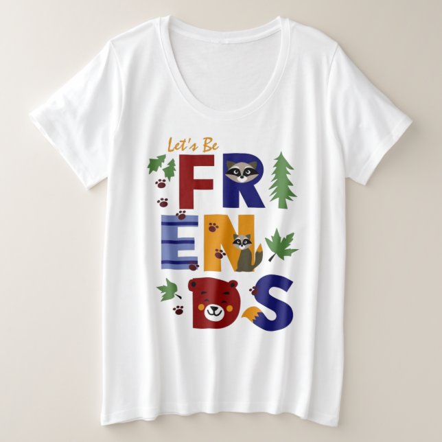 T-Shirt Plus Size T-Shirt (Design Front)