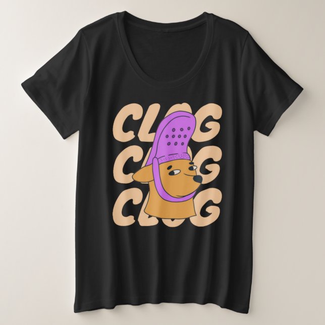 T-Shirt Plus Size T-Shirt (Design Front)