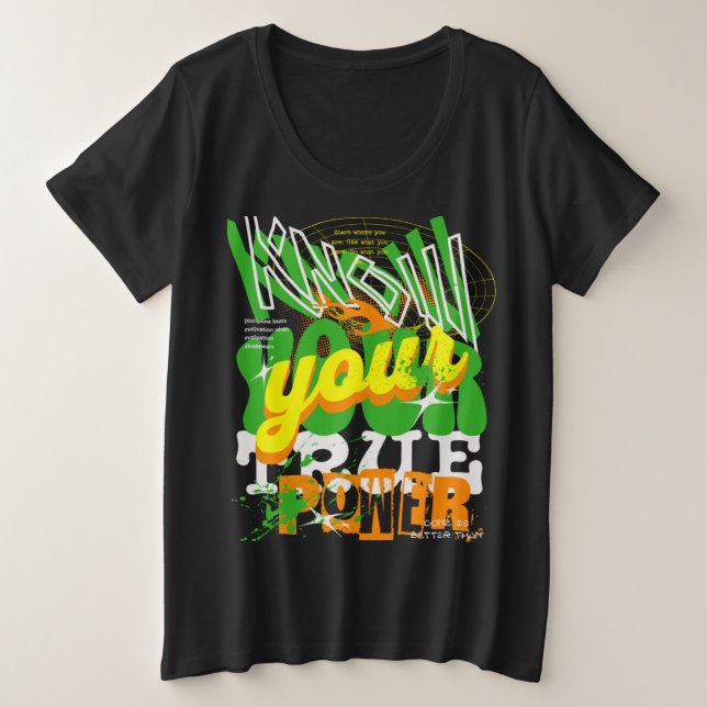 T-Shirt Plus Size T-Shirt (Design Front)