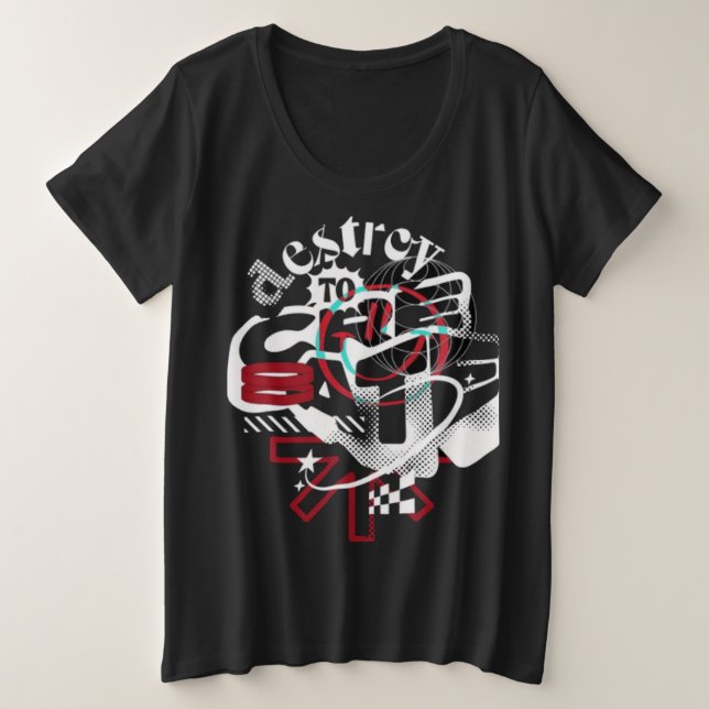 T-Shirt Plus Size T-Shirt (Design Front)