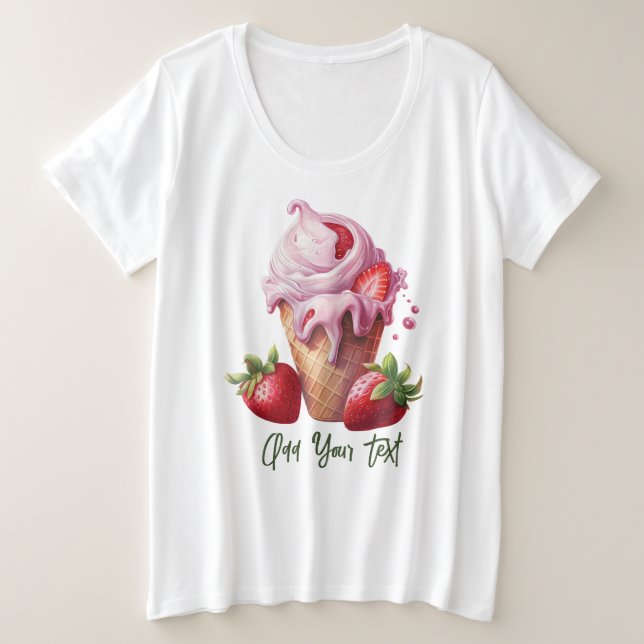 T-Shirt Plus Size T-Shirt (Design Front)