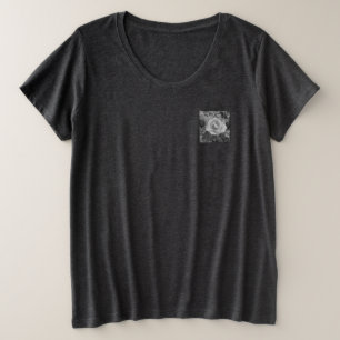 T-Shirt PLUS SIZE WOMENS FLOWER STYLE DESIGN