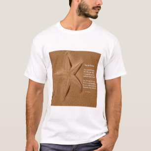 T-Shirt Poem Star In The Sand By Ladee Basset