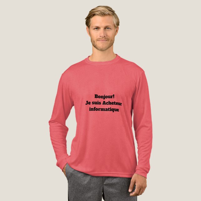 T-Shirt pour l'Acheteur informatique Tri-Blend Shirt (Full Front)