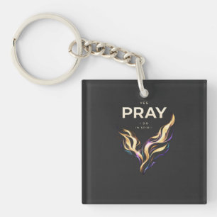 T-Shirt PRAY IN SPIRIT – Abstract Energy Faith Key Ring