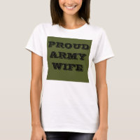 T-Shirt Proud Army Wife