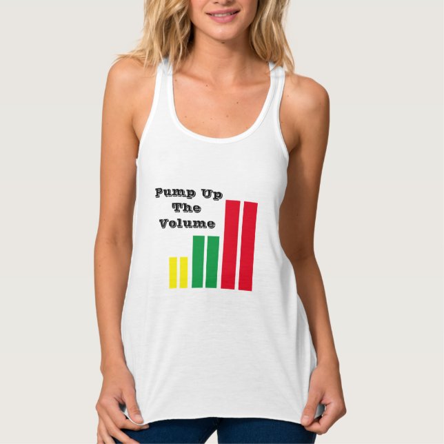 T-Shirt Pump Up The Volume  Singlet (Front)