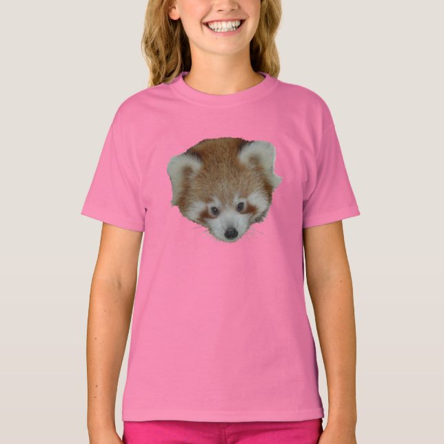 T shirt - red panda head (Front)