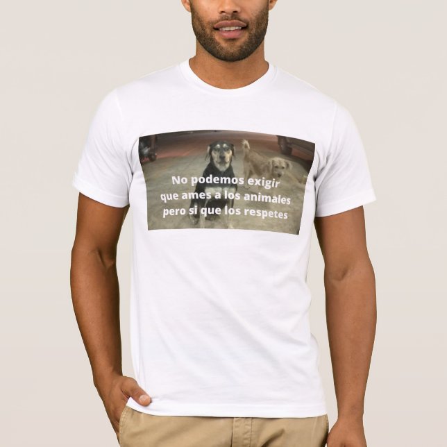 T-shirt respect for animals (Front)