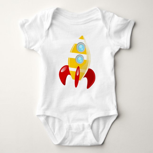 T-shirt rocket baby bodysuit (Front)