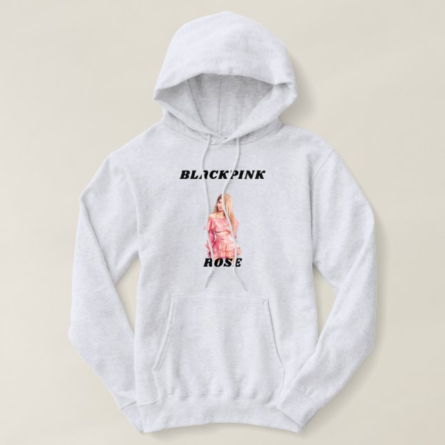 T-Shirt rose blackpink Hoodie (Design Front)
