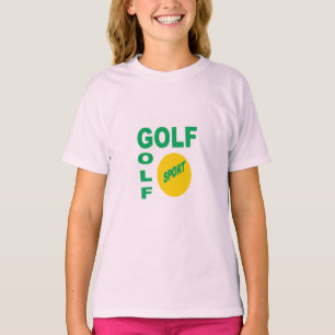 T-shirt rose fille DESIGN GOLF SPORT