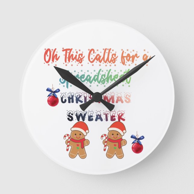 T-Shirt Round Clock (Front)