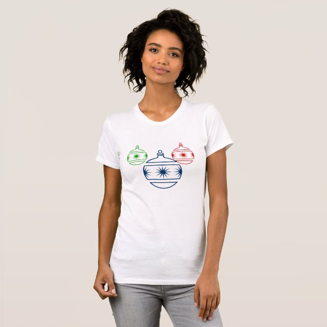 T-Shirt - Round Holiday Decorations (Front Full)