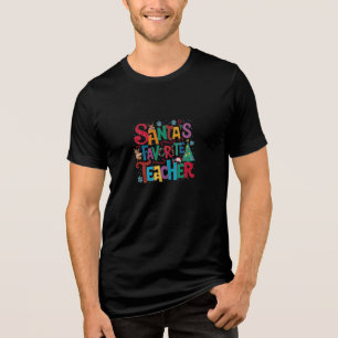 T-Shirt - Santa Tri-Blend Shirt