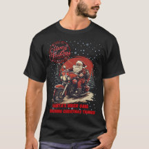 T-Shirt  Santas Biker Gang Merry Christmas 