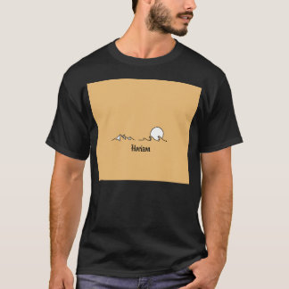 T-shirt shirt design minimalist waves mountain